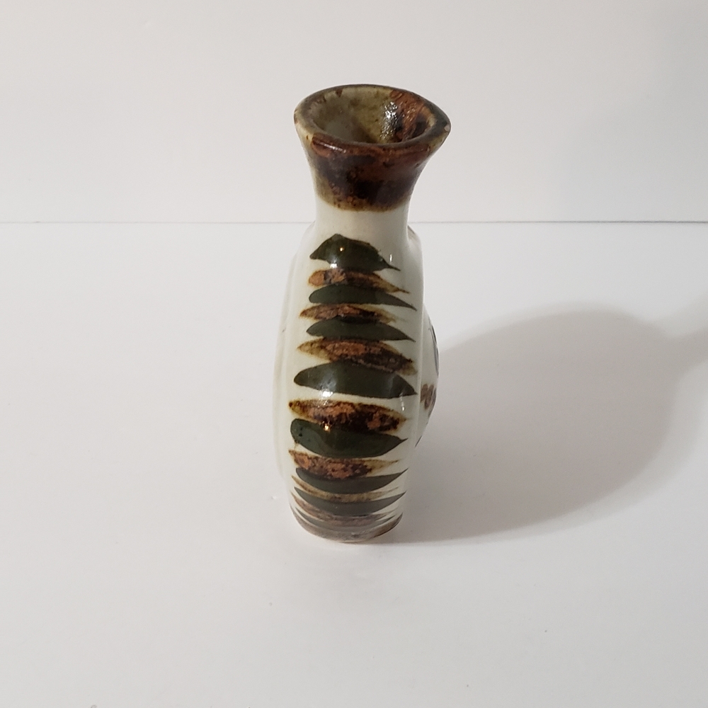 Tonala Mexico Pottery Vase Butterfly Flowers - Picture 8 of 13